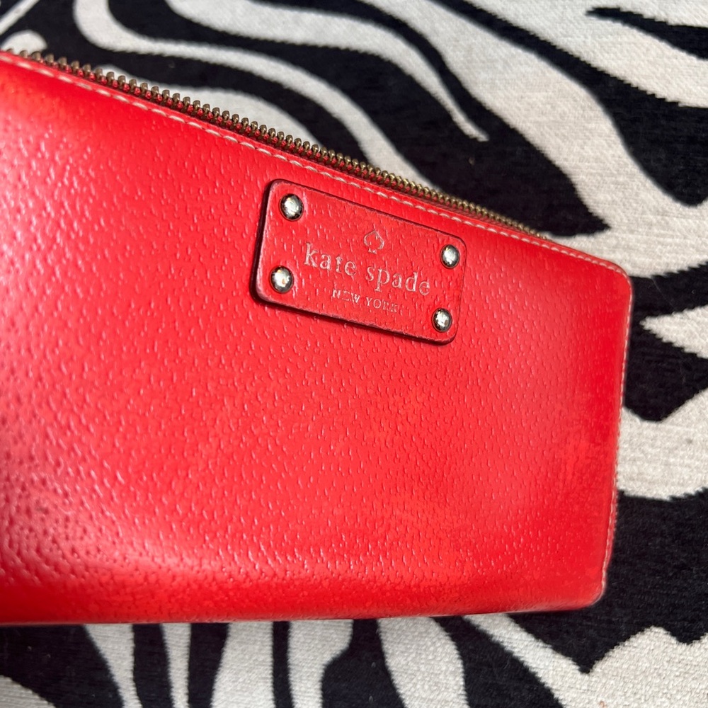 Kate Spade Red Leather Wallet
